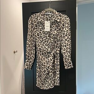 NWT Zara Animal Print Dress